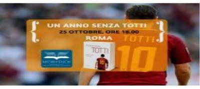 Roma - Un anno senza Totti. Presentazione presso Moby Dick