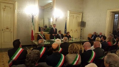 Il Premier Renzi in Prefettura a Genova