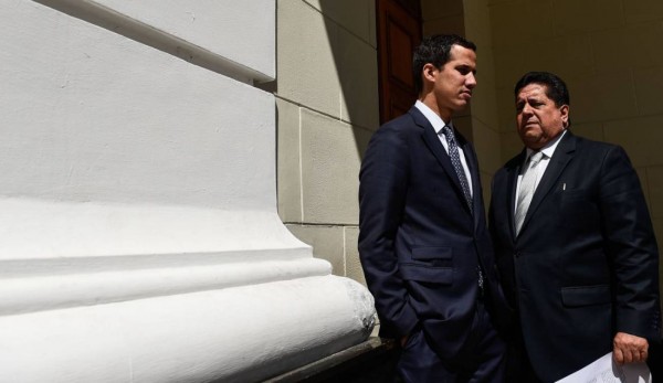 Juan Guaidó e Édgar Zambrano Vicepresidente del Parlamento de Venezuela