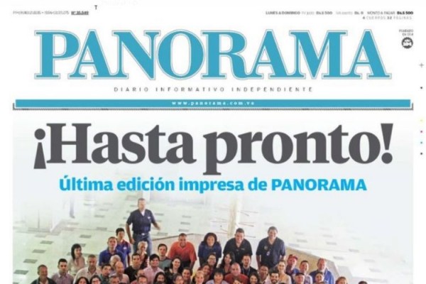 Venezuela: Usa sospendono tutti i voli Chiude lo storico quotidiano “Diario Panorama” è senza carta!