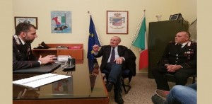 Taranto - On. Vico visita Stazione Carabinieri di Palagiano, per i fatti dolosi delle ultime settimane