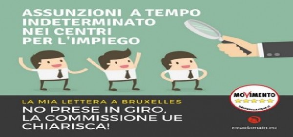 M5S Europa – La D&#039;Amato chiede chiarimenti sulle assunzioni presso i Centri per l’impiego