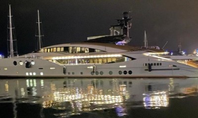 L&#039;imbarcazione di proprietà di un miliardario russo &#039;Lady M Yacth&#039; del valore di 65 milioni di euro 