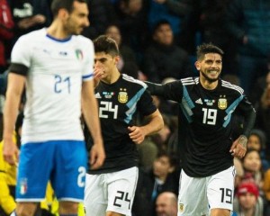Sin Messi, Argentina venció a Italia 2-0