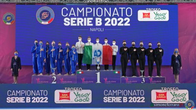 Napoli – Gymnasium Gravina trionfa in Serie B e sale in A2 con Endas Cervia e Albachiara di Lucca