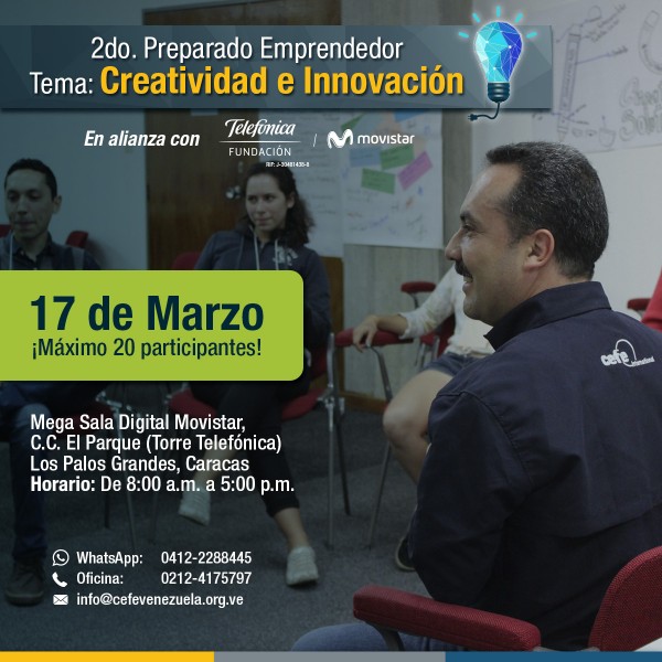 Fundación Telefónica y CEFE Venezuela aportan a los Emprendedores venezolanos con una propuesta única en el mundo!!!