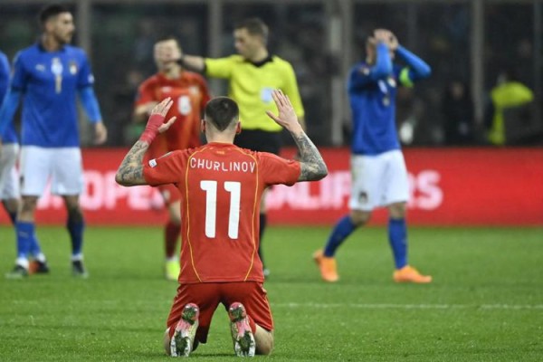 Italia-Macedonia 0-1, azzurri fuori dai Mondiali 2022