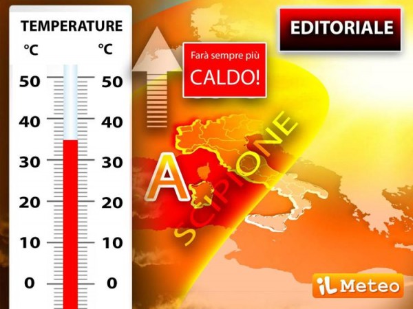 Dal weekend torna l&#039;anticiclone africano, farà sempre più caldo