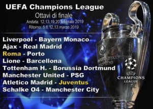 Champions: agli ottavi la Juve pesca l&#039;Atletico, Roma col Porto