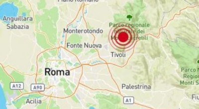 Terremoto a Marcellina vicino Roma di 3.0, paura nei quartieri nord-est e da Tivoli ai Castelli. “Sentito un boato”