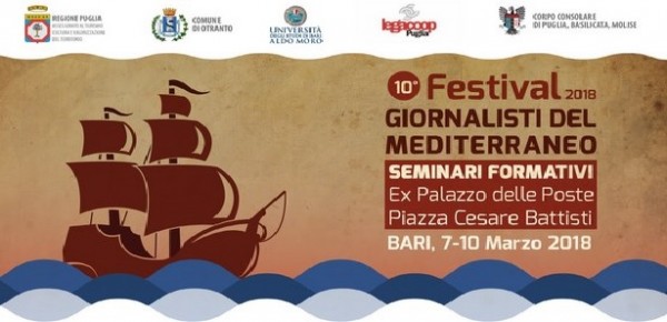 Ad Otranto (Lecce) dal 7 Marzo - 10a edizione del Festival Giornalisti del Mediterraneo