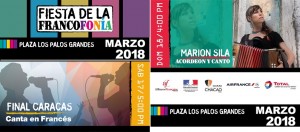 Fiesta de la Francofonía 2018 presenta concurso de canto y concierto de Marion Sila en la Plaza LPG