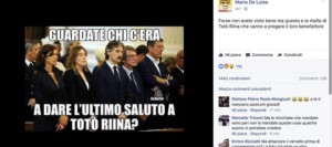 Boschi e Boldrini al funerale di Riina, una foto fake condivisa migliaia di volte su Facebook