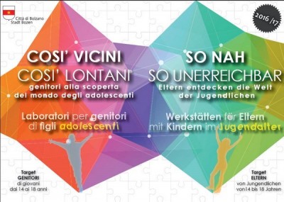 Bolzano - Così vicini, così lontani - Ripartono i laboratori per genitori con figli adolescenti