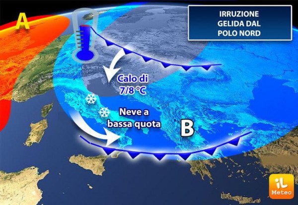 Meteo, da giovedì 20 torna l&#039;inverno: gelo e neve sull&#039;Italia