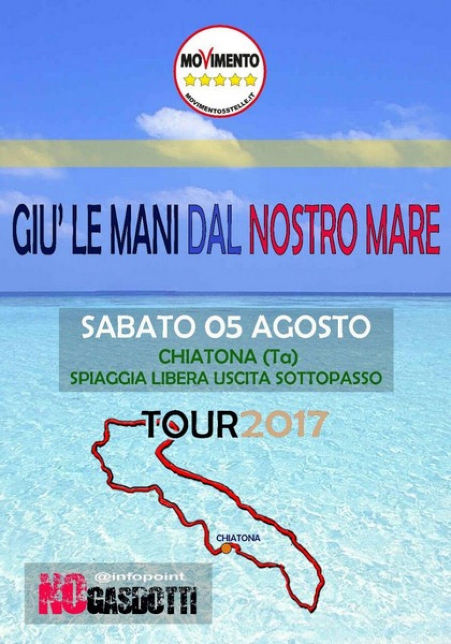 A Chiatona tappa del tour giù le mani dal nostro mare