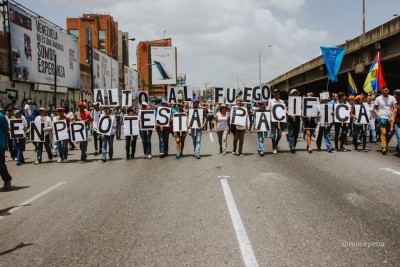 Machado sobre marcha a Los Próceres: Régimen impide avance de civiles, pero protege a colectivos paramilitares