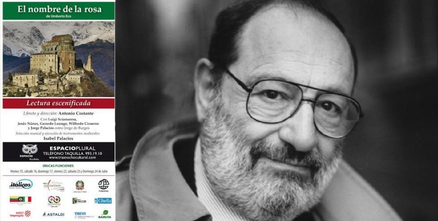 Lectura escenificada de “El Nombre de la Rosa” de Umberto Eco en el Trasnocho Cultural