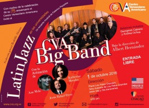 CVA Big Band ofrece concierto de jazz latino  en la Plaza Los Palos Grandes