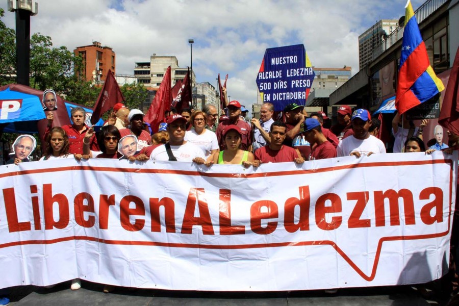 Desde hace 21 meses el gobierno de Maduro mantiene preso al Alcalde Ledezma