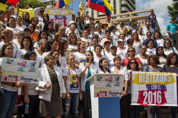 Machado: No aceptamos lugares prohibidos, nos vemos el 22 en la autopista