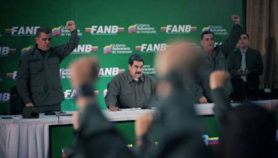 Foto: Nicolas Maduro durante la Reunión de los Generales y Almirantes de la Fanb / Vía @NicolásMaduro – twitter