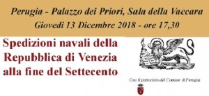 Perugia - Presentazione libro &quot;Spedizioni navali della Repubblica di Venezia alla fine del Settecento&quot;