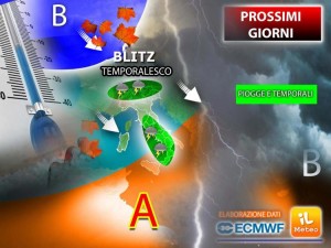 Temporali e calo termico nel weekend, il meteo fino al 1° ottobre