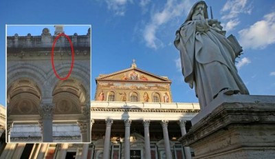 Crepe nella basilica di San Paolo a Roma, e al Cavalcavia di Ostia riaperte dopo le verifiche