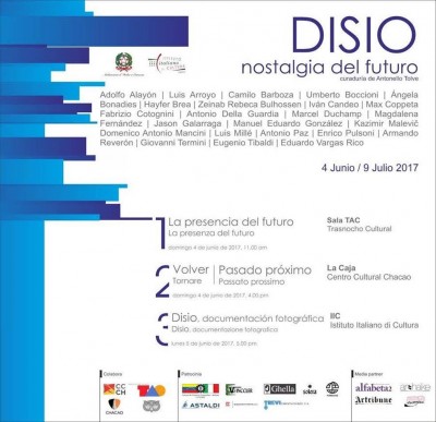 Muestra DISIO  Nostalgia del futuro  A cargo de Antonello Tolve