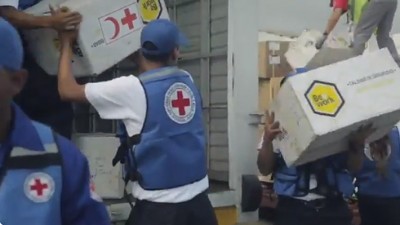Llega a Venezuela primer cargamento de ayuda humanitaria de la Cruz Roja