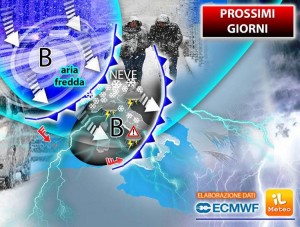 Arriva tempesta dell&#039;Immacolata, mercoledì 8 dicembre neve anche in pianura