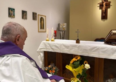 Papa Francesco presso Policlinico Gemelli