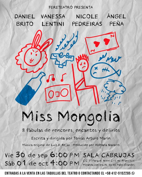 Terror, humor y ternura: Miss Mongolia llega a la sala Cabrujas