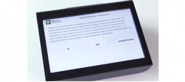 Per la prima volta in Italia si voterà con un tablet
