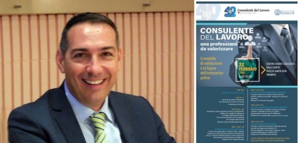 Venerdì a Taranto il convegno “Consulente del Lavoro: una professione da valorizzare”