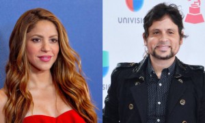 La cantante colombiana Shakira y Servando Primera cantante venezolano