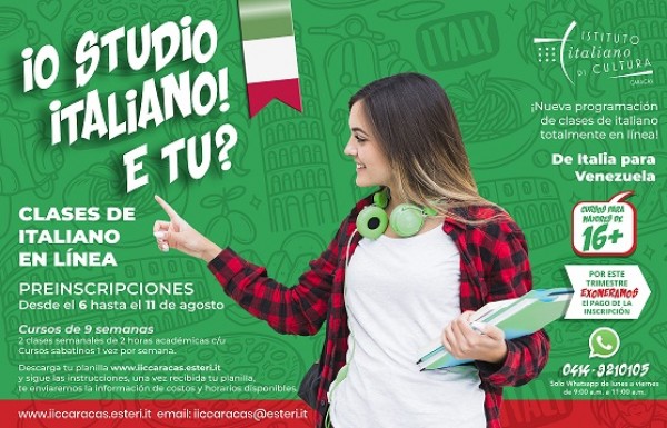 Se abren las inscripciones para estudiar italiano