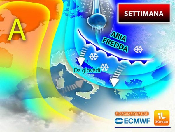 Sole e bel tempo con i giorni contati, arrivano freddo e neve: ecco quando