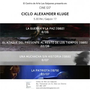 Continúa el ciclo de cine Alemán en el Centro de Arte Los Galpones