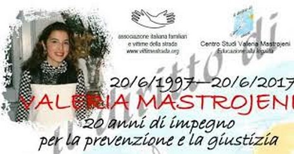 Messina, 20 giugno: nel ricordo di Valeria Mastrojeni  «20 anni di impegno per la prevenzione e la giustizia»
