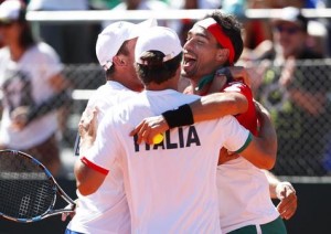 Copa Davis Italia eliminó 3-2 a Argentina