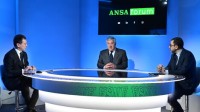 El canciller Tajani durante el foro organizado por la agencia ANSA