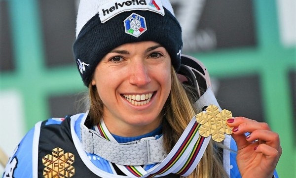 Marta Bassino oro in parallelo ai Mondiali di sci di Cortina