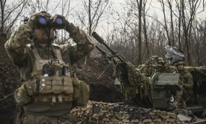 Soldati ucraini sul fronte di Bakhmut