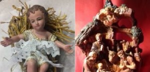 La Madonna, il Bambinello e le statue del Presepe di Manola Artuso e Gianluca Seregni