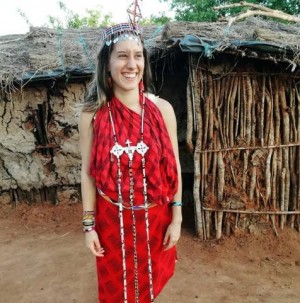 Silvia Romano, en Kenia, donde desarrolla trabajo social con una ONG