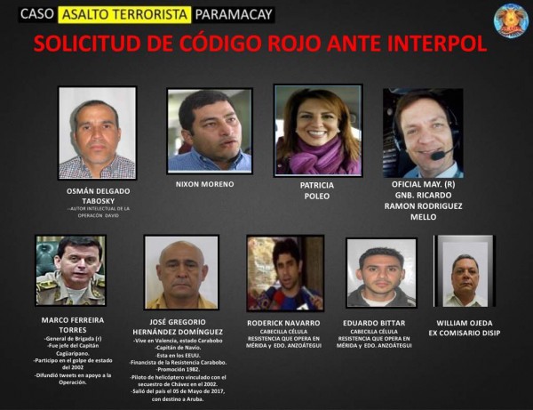 Gobierno bolivariano lanza alerta roja de Interpol contra Nixon Moreno, Patricia Poleo y Roderick Navarro