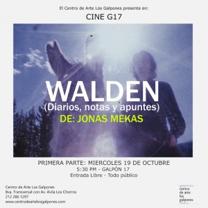 Ciclo para El Cineasta Jonas Mekas en el Centro de Arte Los Galpones