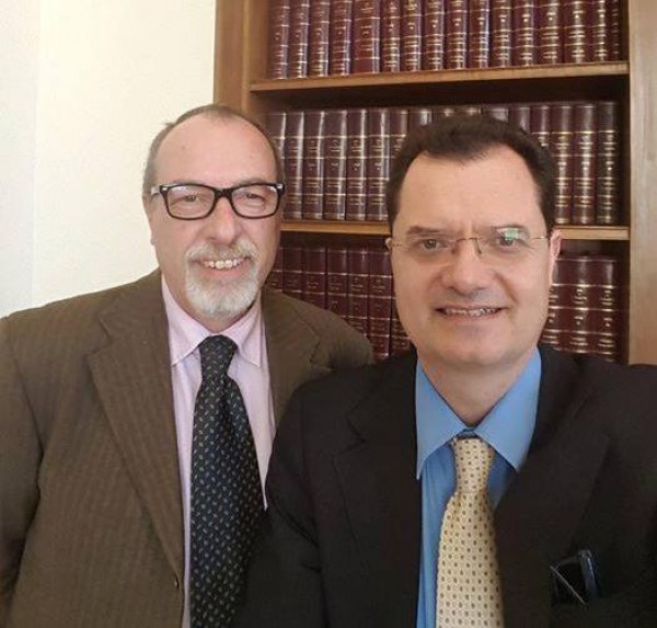 On Fabio Porta deputato Pd eletto in Sud America, con il nostro direttore Umberto Calabrese in una recente foto